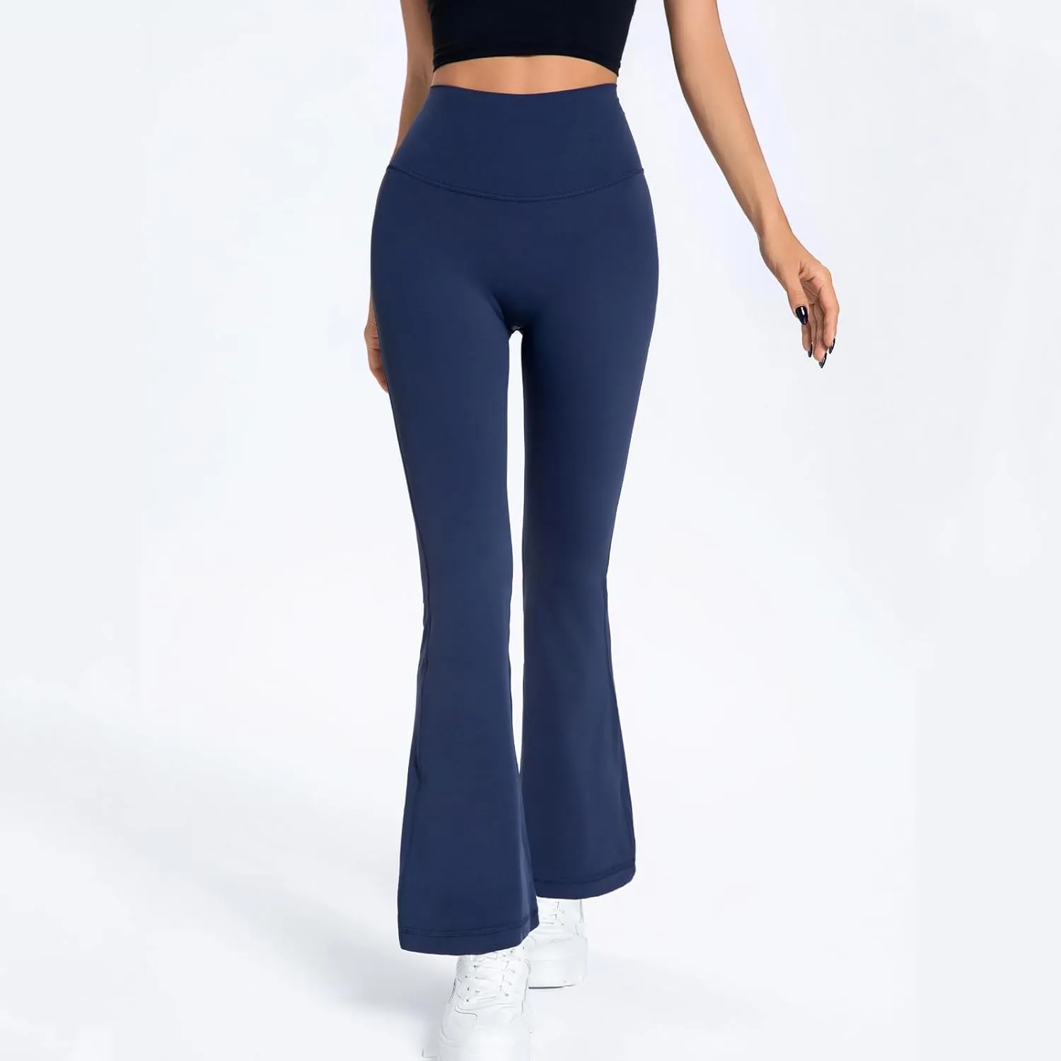 Women's High Waisted Flare Leggings with Tummy Control, Running Workout Yoga Pants Casual Bootcut Pants