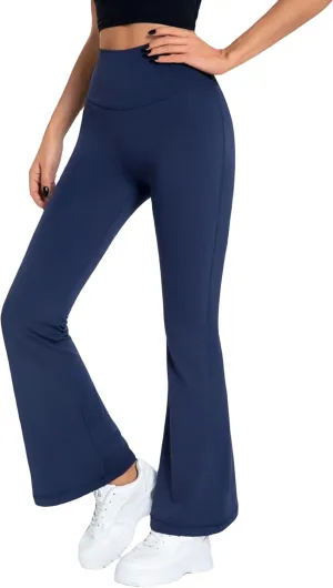 Women's High Waisted Flare Leggings with Tummy Control, Running Workout Yoga Pants Casual Bootcut Pants