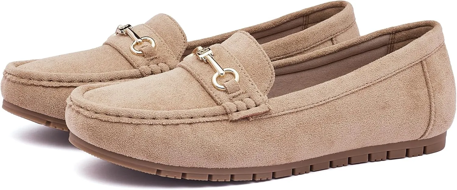 Women's Loafers Casual Slip on Flat Shoes Womens Penny Loafers Moccasions Comfort Dressy Work Shoes