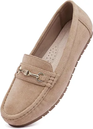 Women's Loafers Casual Slip on Flat Shoes Womens Penny Loafers Moccasions Comfort Dressy Work Shoes