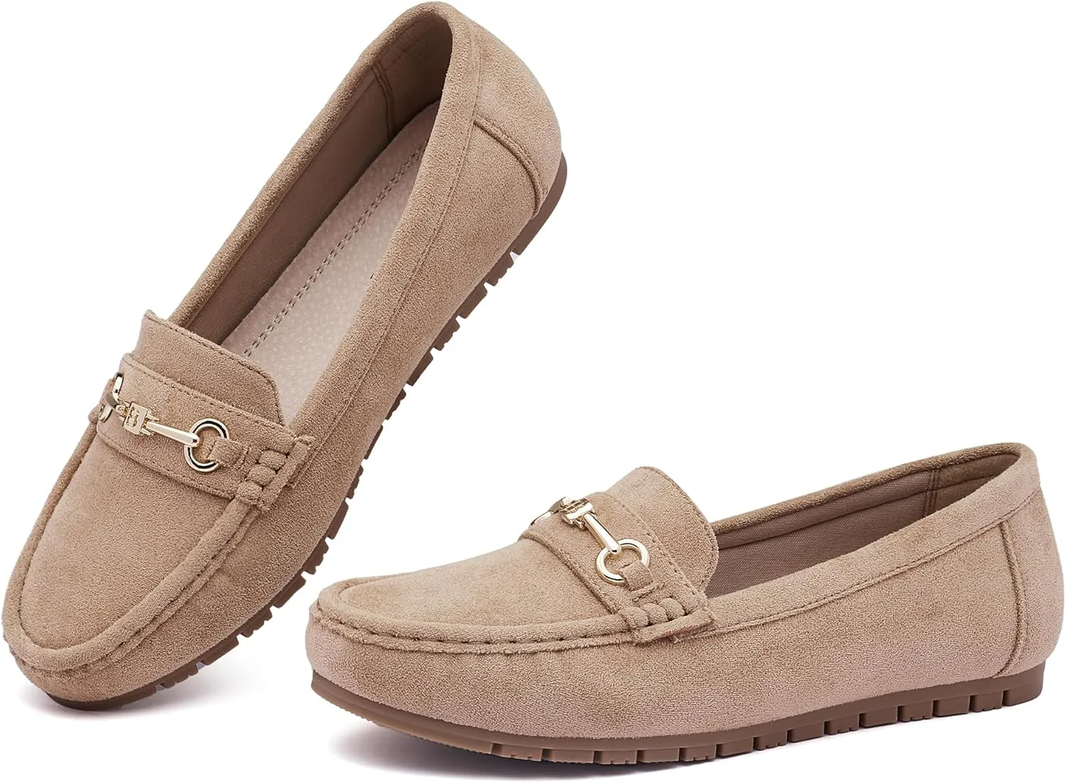 Women's Loafers Casual Slip on Flat Shoes Womens Penny Loafers Moccasions Comfort Dressy Work Shoes