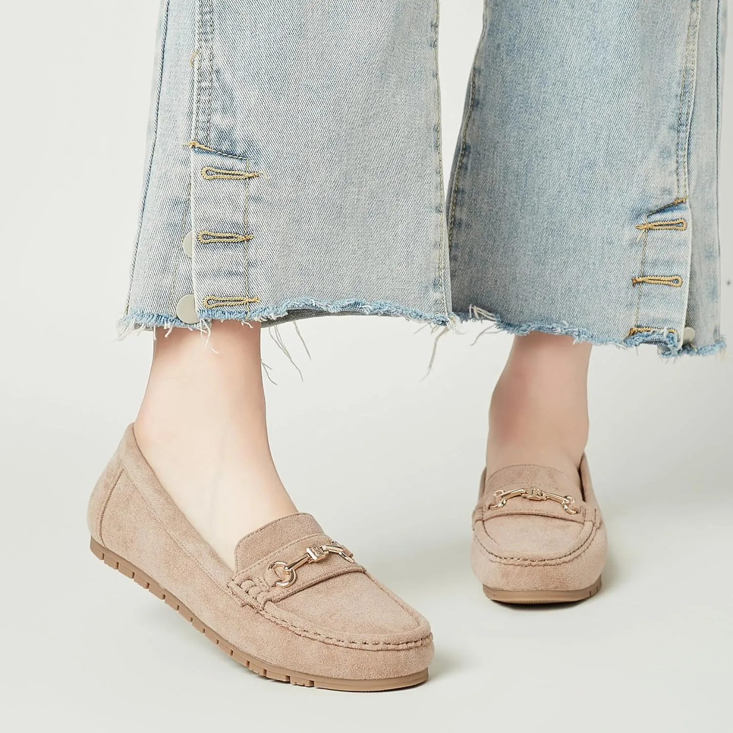 Women's Loafers Casual Slip on Flat Shoes Womens Penny Loafers Moccasions Comfort Dressy Work Shoes