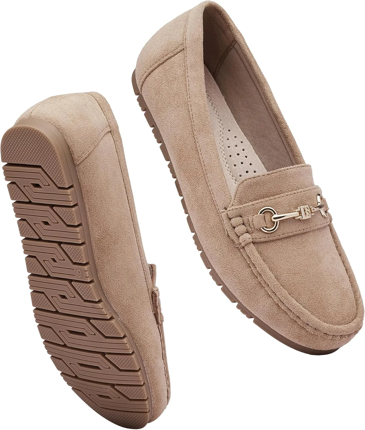 Women's Loafers Casual Slip on Flat Shoes Womens Penny Loafers Moccasions Comfort Dressy Work Shoes