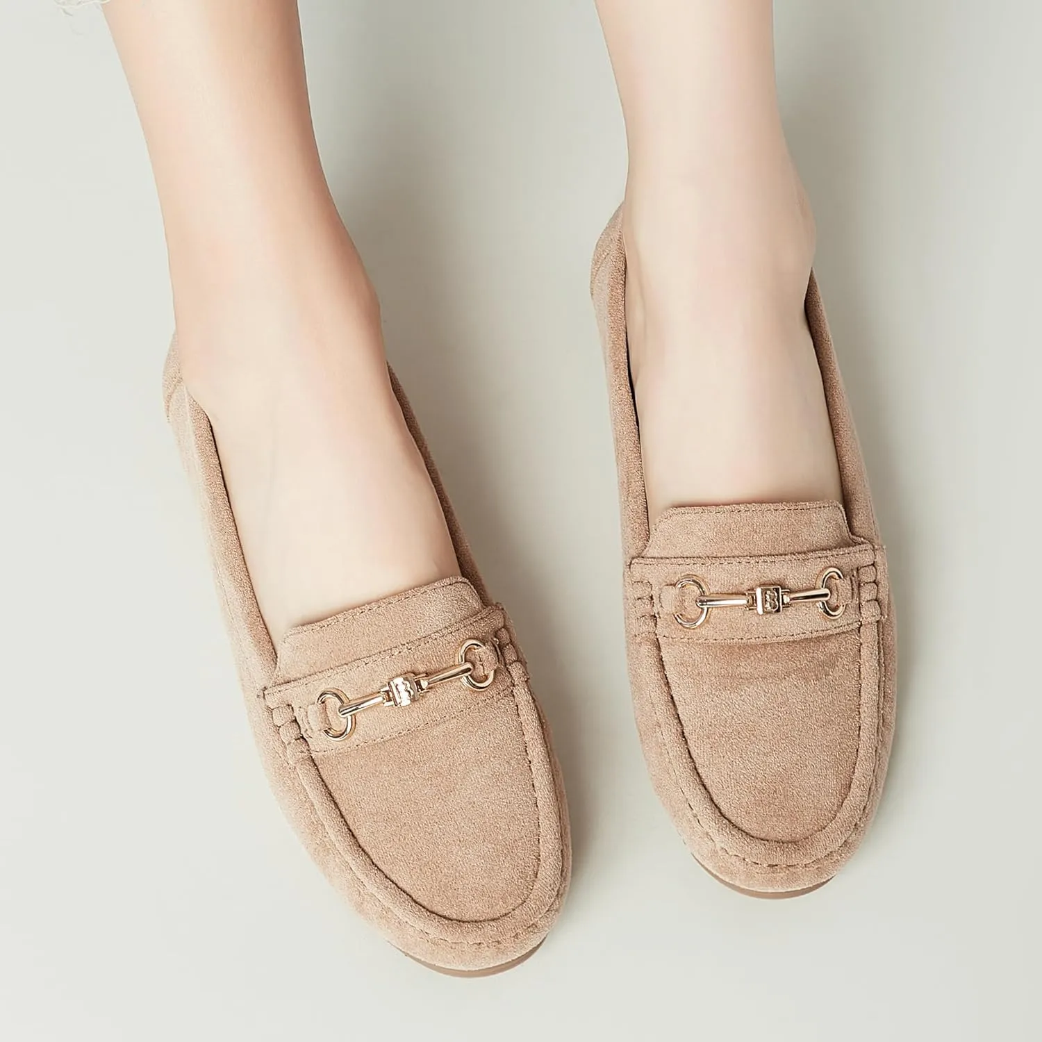 Women's Loafers Casual Slip on Flat Shoes Womens Penny Loafers Moccasions Comfort Dressy Work Shoes