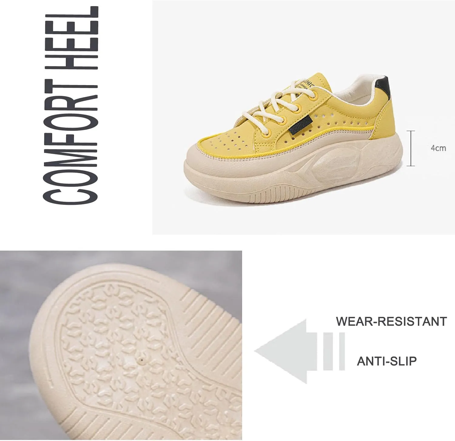 Womens Mesh Platform Lace Up Sneakers Fashion Comfortable Increase Height Soft Bottom Walking Tennis Shoes for Most Occasion Casual Shoes
