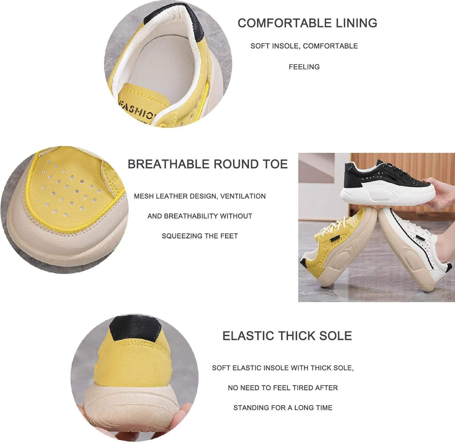Womens Mesh Platform Lace Up Sneakers Fashion Comfortable Increase Height Soft Bottom Walking Tennis Shoes for Most Occasion Casual Shoes