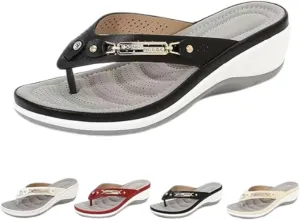 Women's Orthopedic Slippers with Arch Support - Breathable Non-Slip Summer Slippers, Walking Shoes for Outdoor Beach