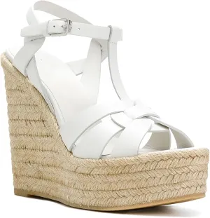 Women's Platform Wedge Sandals Simple Open Toe Lace Up Braided Espadrille Wedge Sandals Comfy Sexy Summer Ankle Strap Party Dress Sandals