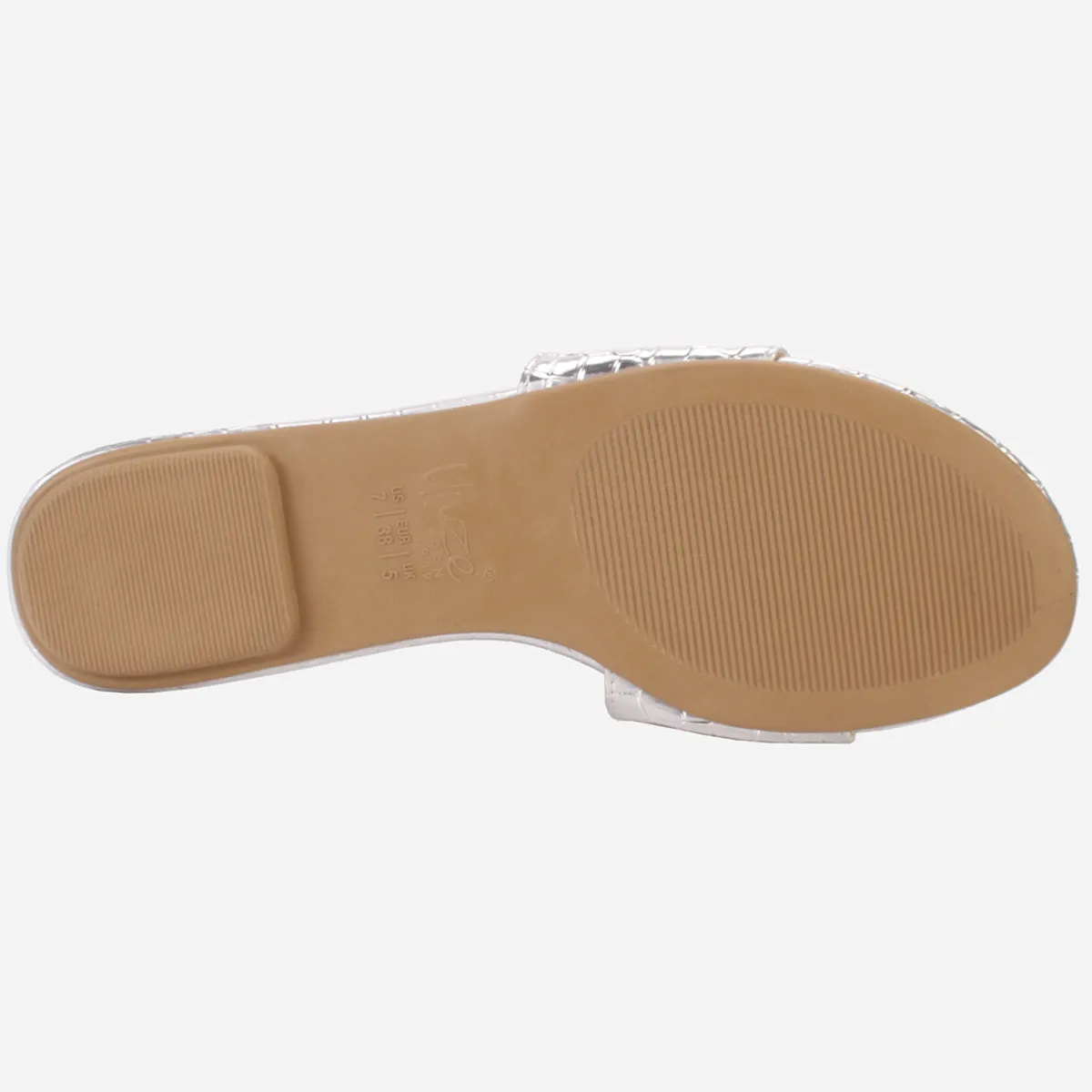 Womens "ROSA" Shimmer Summer Flat Slippers