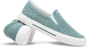 Women's Sunwashed Slip-On Fishing Shoes | Water-Repellent, Pre-Shrunk Nylon/Cotton Blend | Arch Support, Padded Collar, & Sneaker Platform