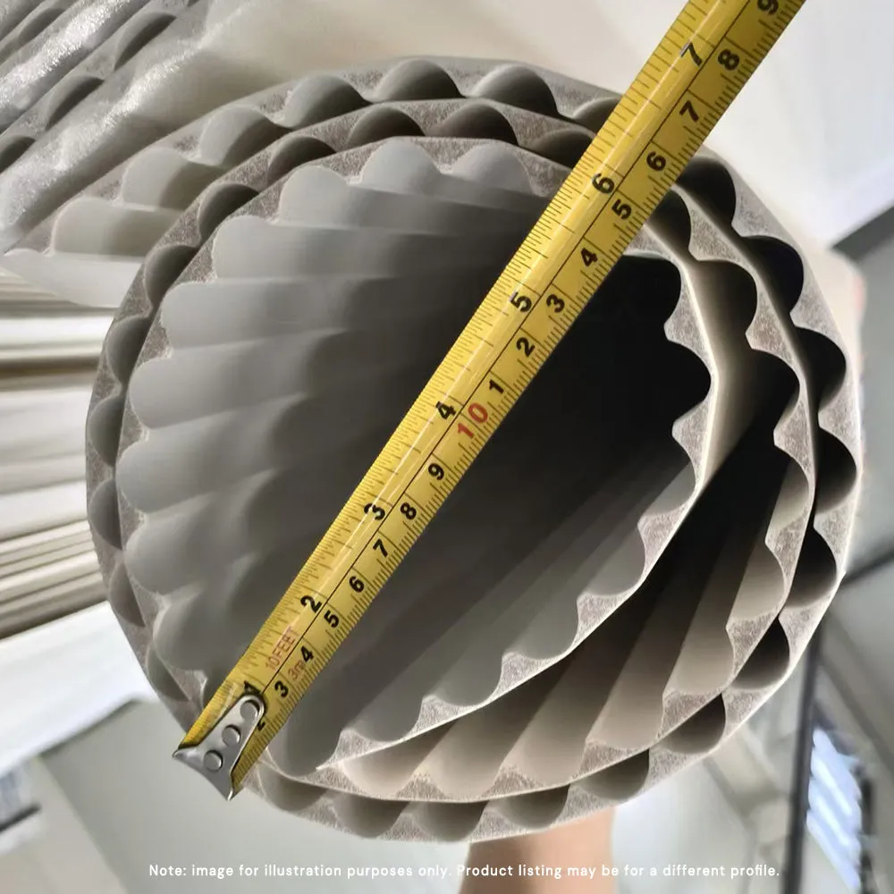 WOODFLEX WHITE PRIMED FLEXIBLE - HALF ROUND 37 - 2700mm x 600mm