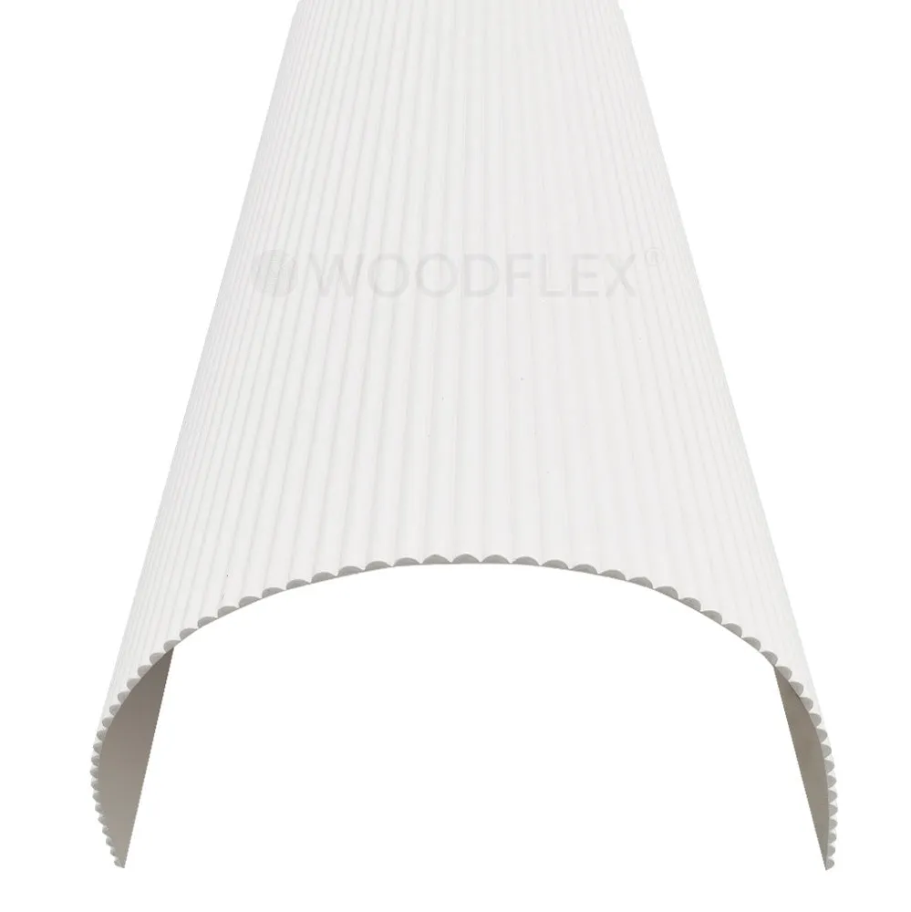 WOODFLEX WHITE PRIMED FLEXIBLE - HALF ROUND 37 - 2700mm x 600mm