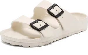YUHITYGZGS Unisex Comfortable EVA Sandals with Arch Support, Adjustable Buckle, Summer Beach Slide Sandal for Women and Men